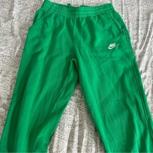 Green Nike sweats
